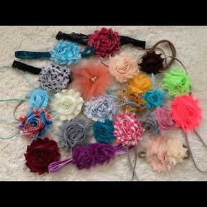 20 headbands baby girl new